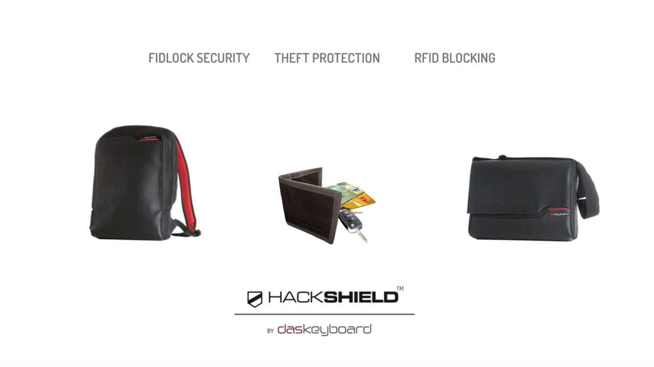 Explainer Video – Product Demo –  Das Keyboard’s RFID Blocking HackShield Bags & Wallet