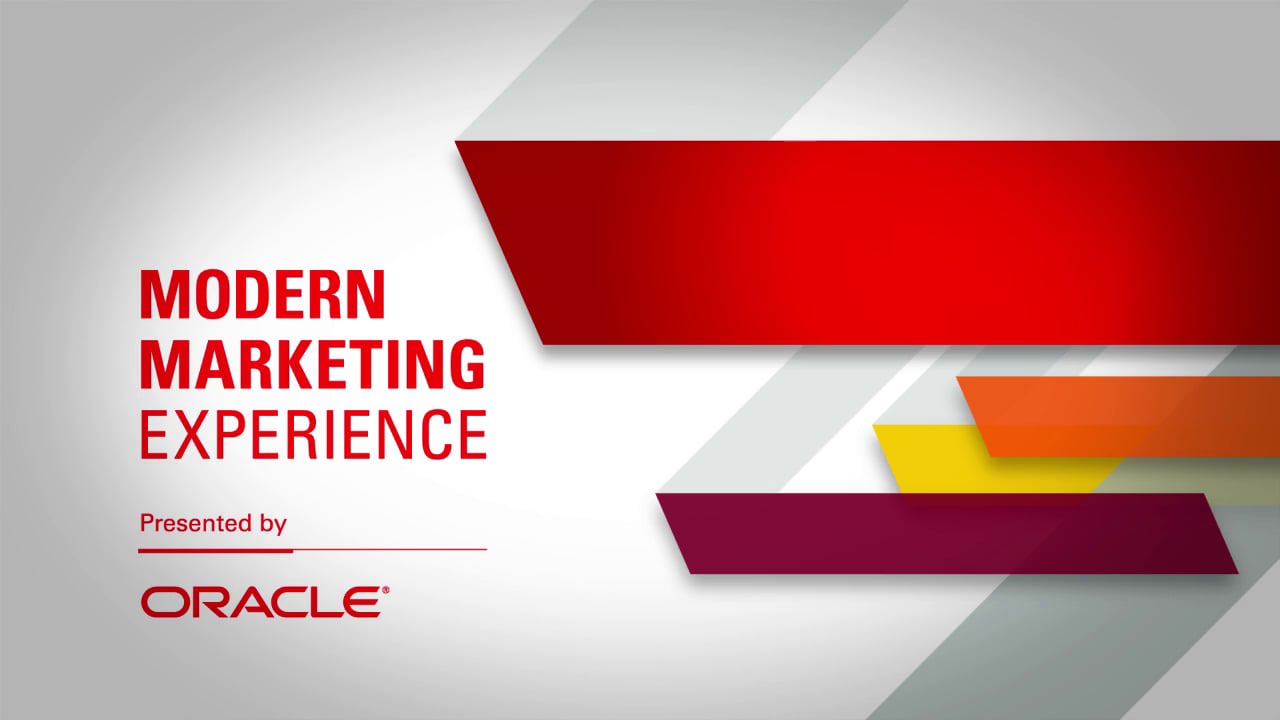 Animation – Promo Video – Oracle Modern Marketing Promo