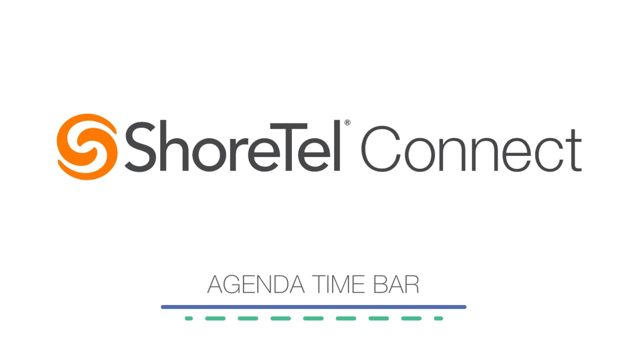 Animation – Explainer Video – Demo Video – ShoreTel Connect – Agenda Time Bar