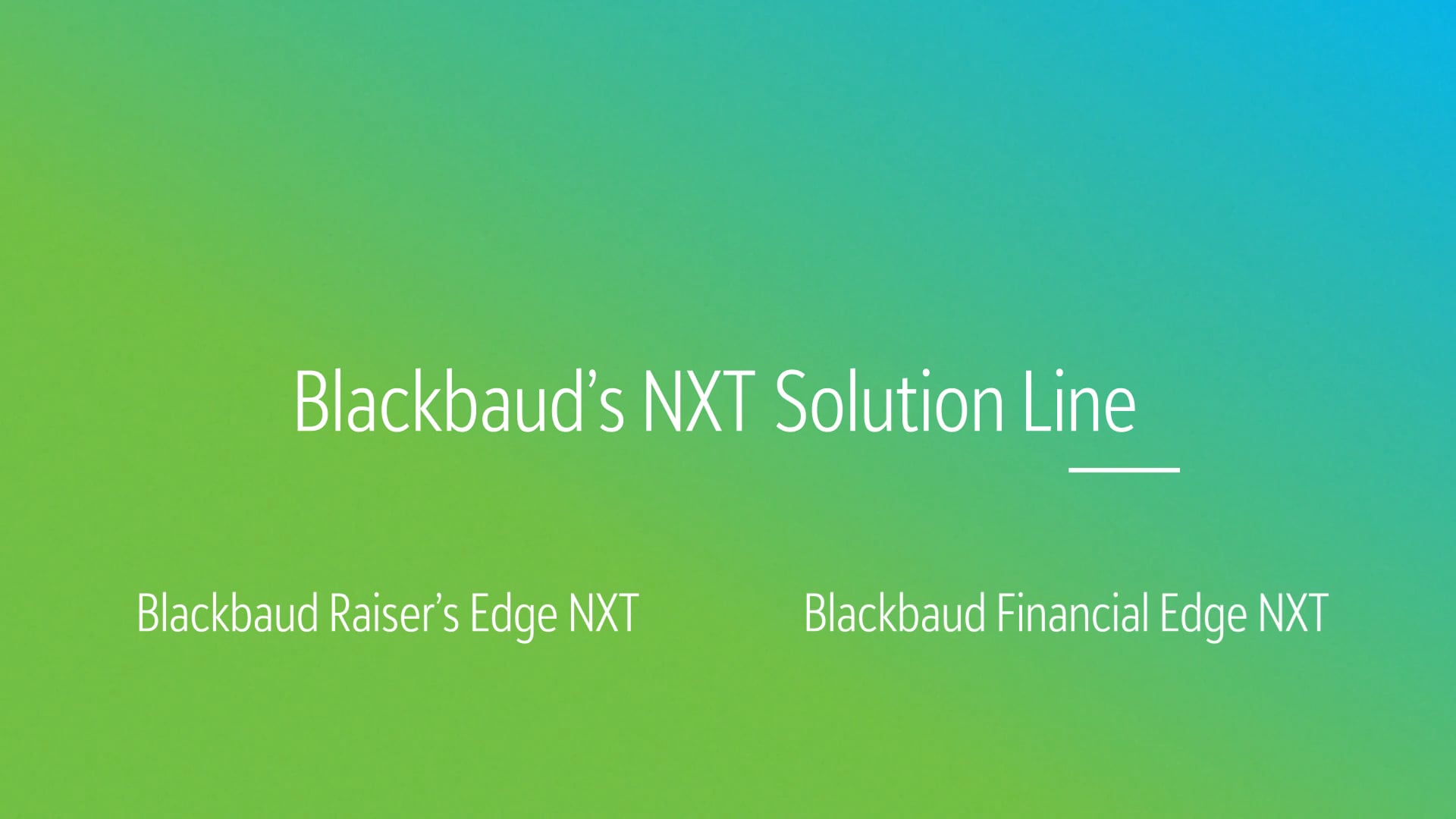 Animation – Explainer Video – Blackbaud FENXT – Deep Dive 1